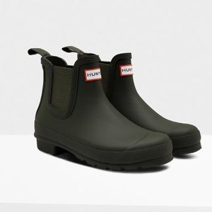 Hunter Original Chelsea Boots - Dark Olive